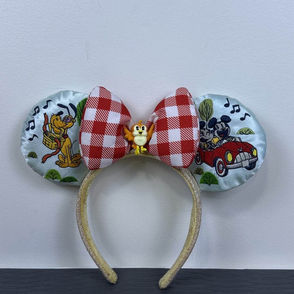 Disney Parks Mickey & Minnie's Runaway Railway Ear Headband Embroidered 2022
